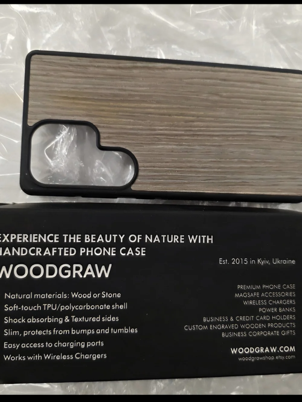 Natural Wood Phone Case - Protective TPU/Polycarbonate Shell S25 Ultra